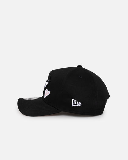 New Era Chicago Bulls 'Pink Satin Hearts' 9FORTY A-Frame Snapback Black/White