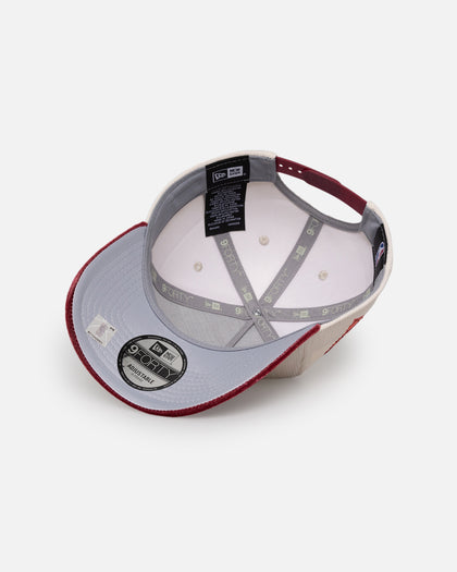 New Era Los Angeles Lakers 'Premium Corduroy Velvet' 9FORTY A-Frame Snapback Chrome White/Cardinal