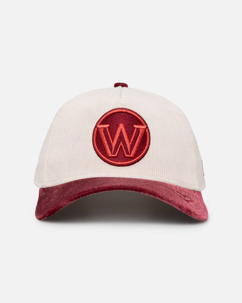 New Era Golden State Warriors 'Premium Corduroy Velvet' 9FORTY A-Frame Snapback Chrome White/Cardinal