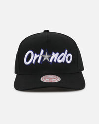 Mitchell & Ness Orlando Magic Team Colour Wordmark MVP Snapback Black