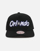 Mitchell & Ness Orlando Magic Team Colour Wordmark MVP Snapback Black