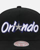 Mitchell & Ness Orlando Magic Team Colour Wordmark MVP Snapback Black