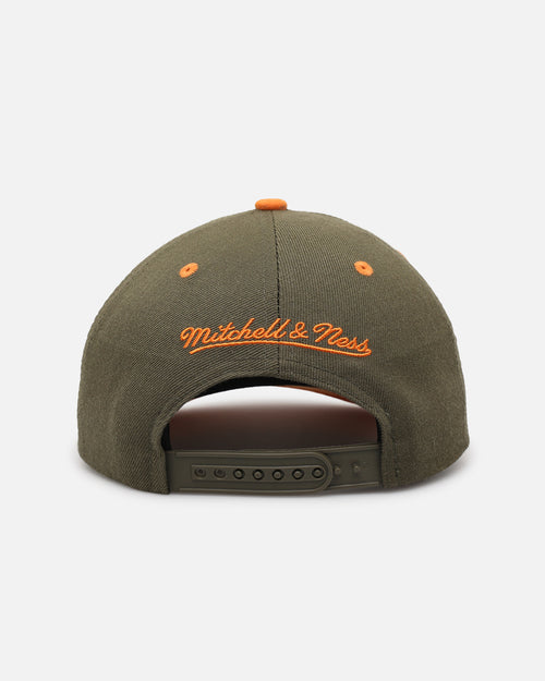 Mitchell & Ness Chicago Bulls 'Harmony of Hues' Pro Crown Snapback Olive/Orange