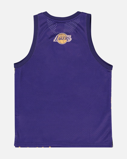 NBA Kids' Los Angeles Lakers Hedley Mesh Tank Purple