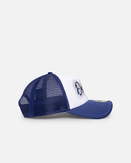 New Era Los Angeles Dodgers 'Airbrush' 9FORTY A-Frame Trucker Snapback White/OTC