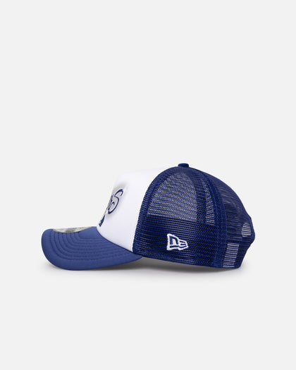 New Era Los Angeles Dodgers 'Airbrush' 9FORTY A-Frame Trucker Snapback White/OTC