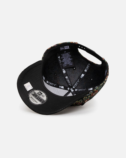 New Era Los Angeles Lakers 'Black Corduroy Floral Tapestry' 9FORTY A-Frame Snapback Tapestry/Black