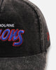 New Era Melbourne Demons 'Washed Corduroy' Pre-Curved Golfer Snapback Black/Kelly Green