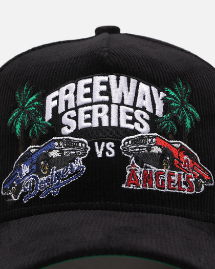 New Era Los Angeles Dodgers X Los Angeles Angels Freeway Series 9FORTY A-Frame Corduroy Snapback Black