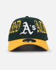 New Era Oakland Athletics 'Goth Script' 9FORTY A-Frame Snapback Green/Gold