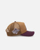 New Era Atlanta Braves 'Rustic Rose' 9FORTY A-Frame Trucker Snapback Wheat