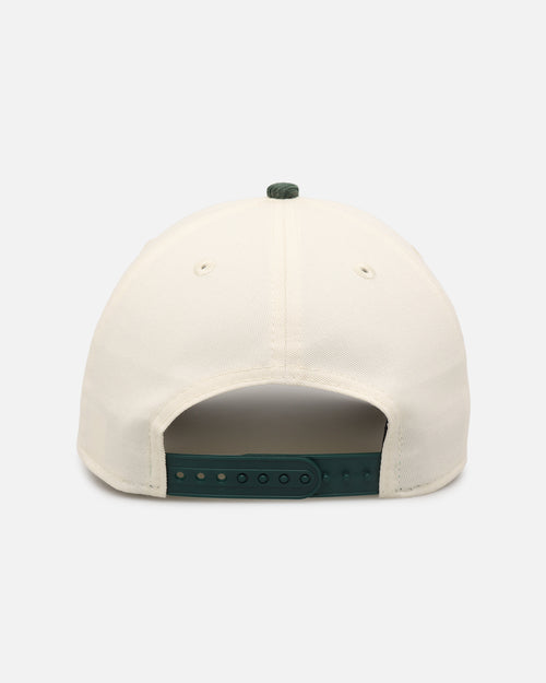 New Era Chicago Bulls 'Chrome White Green' Corduroy Visor 9FORTY A-Frame Snapback Chrome