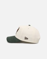 New Era Chicago Bulls 'Chrome White Green' Corduroy Visor 9FORTY A-Frame Snapback Chrome