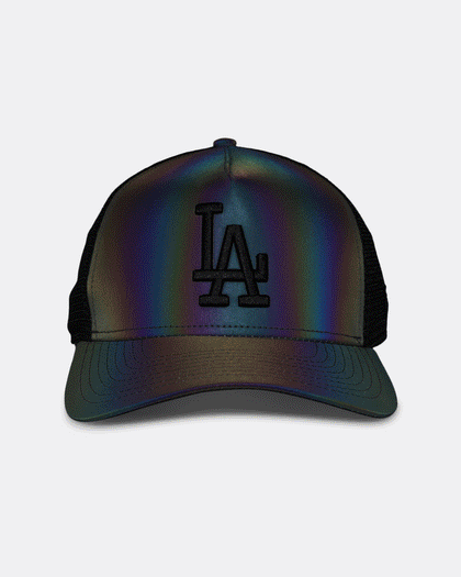 New Era Los Angeles Dodgers 'Iridescent' 9FORTY A-Frame Trucker Snapback Iridescent