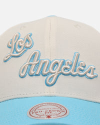 Mitchell & Ness Los Angeles Lakers 'Sky Blue' Pro Crown Snapback White Cream/Blue