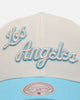 Mitchell & Ness Los Angeles Lakers 'Sky Blue' Pro Crown Snapback White Cream/Blue
