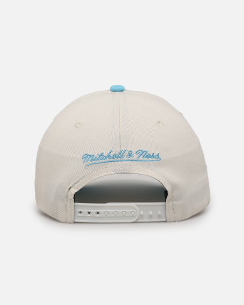 Mitchell & Ness Miami Heat 'Sky Blue' Pro Crown Snapback White Cream/Blue