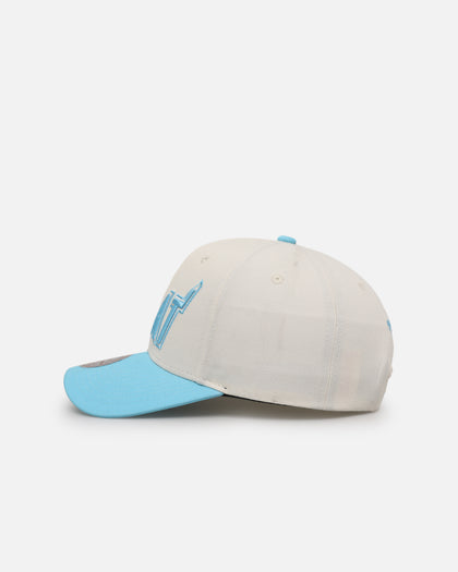 Mitchell & Ness Miami Heat 'Sky Blue' Pro Crown Snapback White Cream/Blue