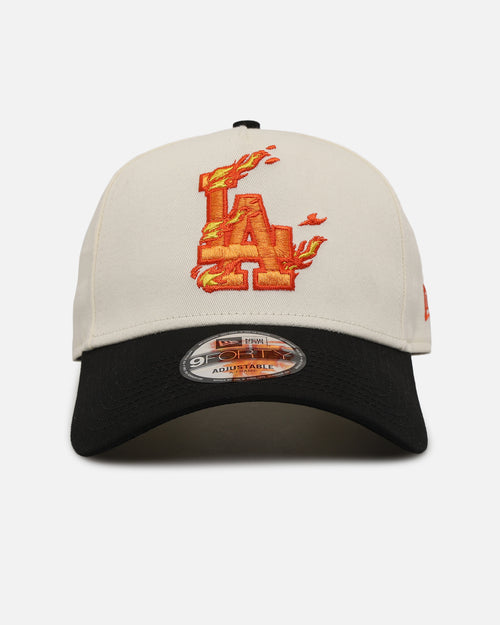 New Era Los Angeles Dodgers 'Flame' 9FORTY A-Frame Snapback Chrome White/Black