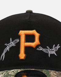 New Era Pittsburgh Pirates 'Realtree Grit 2.0' 9FORTY A-Frame Snapback Black/Green/Orange