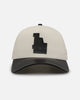 New Era Los Angeles Dodgers 'Leather Visor' 9FORTY A-Frame Snapback Chrome White/Black