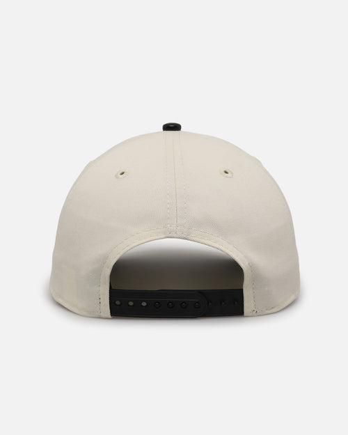 New Era Los Angeles Dodgers 'Leather Visor' 9FORTY A-Frame Snapback Chrome White/Black