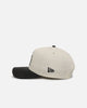 New Era Los Angeles Dodgers 'Leather Visor' 9FORTY A-Frame Snapback Chrome White/Black