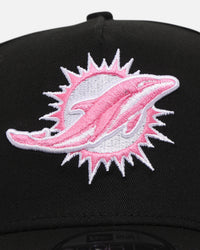 New Era Miami Dolphins 'Black Pink' 9FORTY A-Frame Snapback Black/Pink