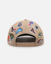 New Era NFL 'All Over Leagues' 9FORTY A-Frame Snapback Camel