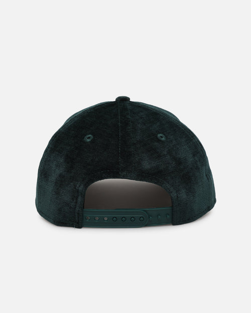 New Era New York Yankees 'Plush Chenille' 9FORTY A-Frame Snapback Dark Green
