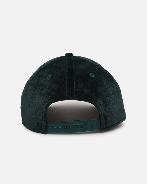 New Era Los Angeles Dodgers 'Plush Chenille' 9FORTY A-Frame Snapback Dark Green