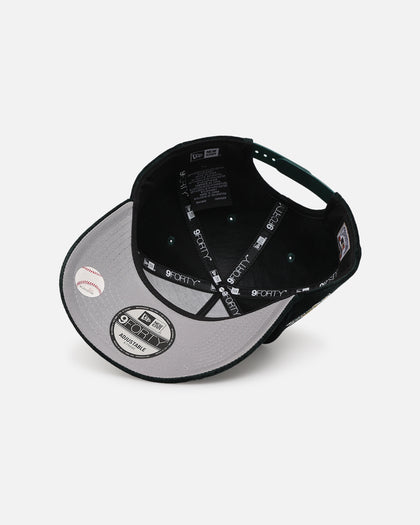 New Era Los Angeles Dodgers 'Plush Chenille' 9FORTY A-Frame Snapback Dark Green