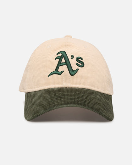 New Era Oakland Athletics 'Block Cord' 9TWENTY Corduroy Strapback Ivory
