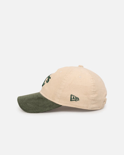 New Era Oakland Athletics 'Block Cord' 9TWENTY Corduroy Strapback Ivory