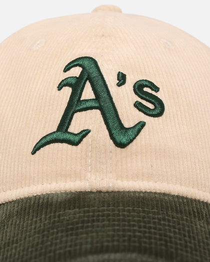 New Era Oakland Athletics 'Block Cord' 9TWENTY Corduroy Strapback Ivory