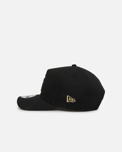 New Era Los Angeles Dodgers 'Gold Medal Badge' 9FORTY A-Frame Snapback Black/White/Green
