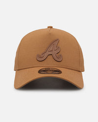 New Era Atlanta Braves 'Wheat Canvas' 9FORTY A-Frame Snapback Wheat