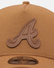 New Era Atlanta Braves 'Wheat Canvas' 9FORTY A-Frame Snapback Wheat