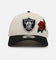 New Era Las Vegas Raiders 'Chrome Black Roses' 9FORTY A-Frame Snapback Chrome/Black