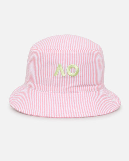 New Era Australian Open '25 Reversible Terry Bucket Hat Pastel Pink