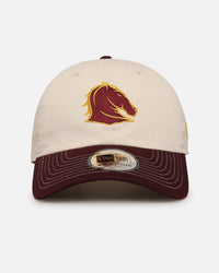 New Era Brisbane Broncos 'NRL 2-Tone 2025 Collection' Casual Classic Strapback Chrome White