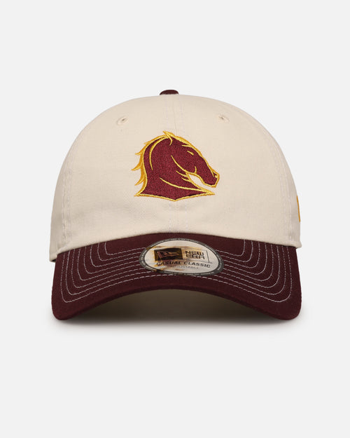 New Era Brisbane Broncos 'NRL 2-Tone 2025 Collection' Casual Classic Strapback Chrome White