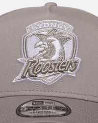 New Era Sydney Roosters 'NRL Grey & White' 9FORTY A-Frame Snapback Gray