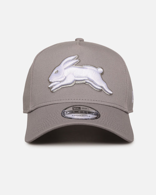 New Era South Sydney Rabbitohs 'NRL Grey & White' 9FORTY A-Frame Snapback Gray