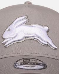 New Era South Sydney Rabbitohs 'NRL Grey & White' 9FORTY A-Frame Snapback Gray