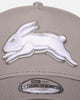 New Era South Sydney Rabbitohs 'NRL Grey & White' 9FORTY A-Frame Snapback Gray
