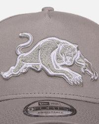 New Era Penrith Panthers 'NRL Grey & White' 9FORTY A-Frame Snapback Gray