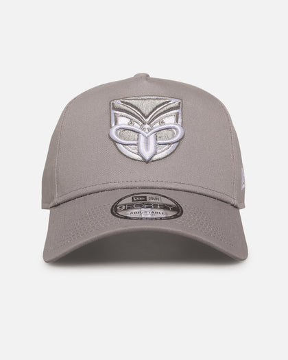 New Era New Zealand Warriors 'NRL Grey & White' 9FORTY A-Frame Snapback Gray