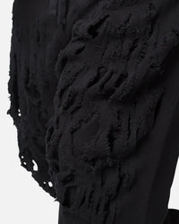 MNML Shred Layered Baggy Sweatpants Black