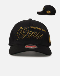 Mitchell & Ness San Francisco 49ers 'Team Script' MVP Snapback Black/Gold